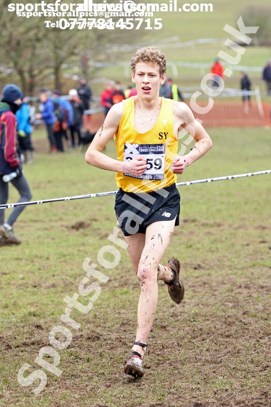 Mens under-17s, 2020 British Athletics Inter Counties Cross Country Champs., Prestwold Hall, Loughborough. Photo: David T. Hewitson/Sports for All Pics